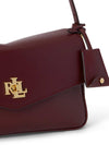 Ralph Lauren Farrah Small Leather Shoulder Bag, Wine