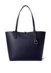 Ralph Lauren Faux Leather Reversible Large Tote Bag, Navy