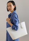 Ralph Lauren Faux Leather Reversible Large Tote Bag, White