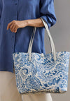 Ralph Lauren Faux Leather Reversible Large Tote Bag, White