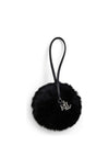 Ralph Lauren Fur Pom Pom Bag Charm, Black