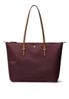 Ralph Lauren Keaton Medium Nylon Tote Bag, Burgundy