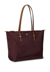 Ralph Lauren Keaton Medium Nylon Tote Bag, Burgundy