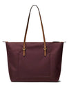 Ralph Lauren Keaton Medium Nylon Tote Bag, Burgundy