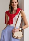 Ralph Lauren Marcy Small Canvas Crossbody Bag, Tan