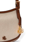 Ralph Lauren Marcy Small Canvas Crossbody Bag, Tan