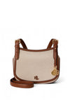 Ralph Lauren Marcy Small Canvas Crossbody Bag, Tan