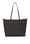 Ralph Lauren Nylon Stratford Links Medium Keaton Tote Bag, Black