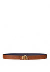 Ralph Lauren Reversible LRL Belt, Navy & Camel