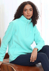 Rant & Rave R&R Angie Half Zip Fleece, Turquoise Blue