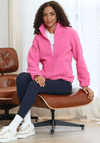 Rant & Rave R&R Gloria Borg Full Zip Fleece, Pink
