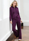 Rant & Rave Relx & Renew Madison Full Zip Hoodie, Purple