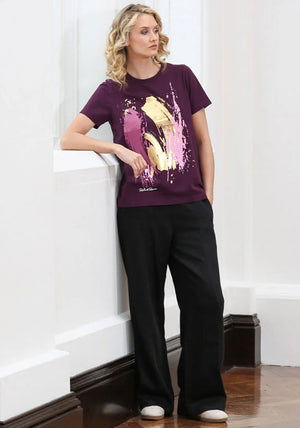 Rant & Rave Relax & Renew Hallie T-Shirt, Purple