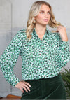 Rant and Rave Floral Print Jasleen Blouse, Green