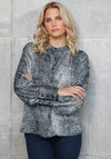 Rant and Rave Animal Print Quita Blouse, Blue