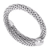 Rebecca Athena Wrap Snake Mesh Bangle, Silver