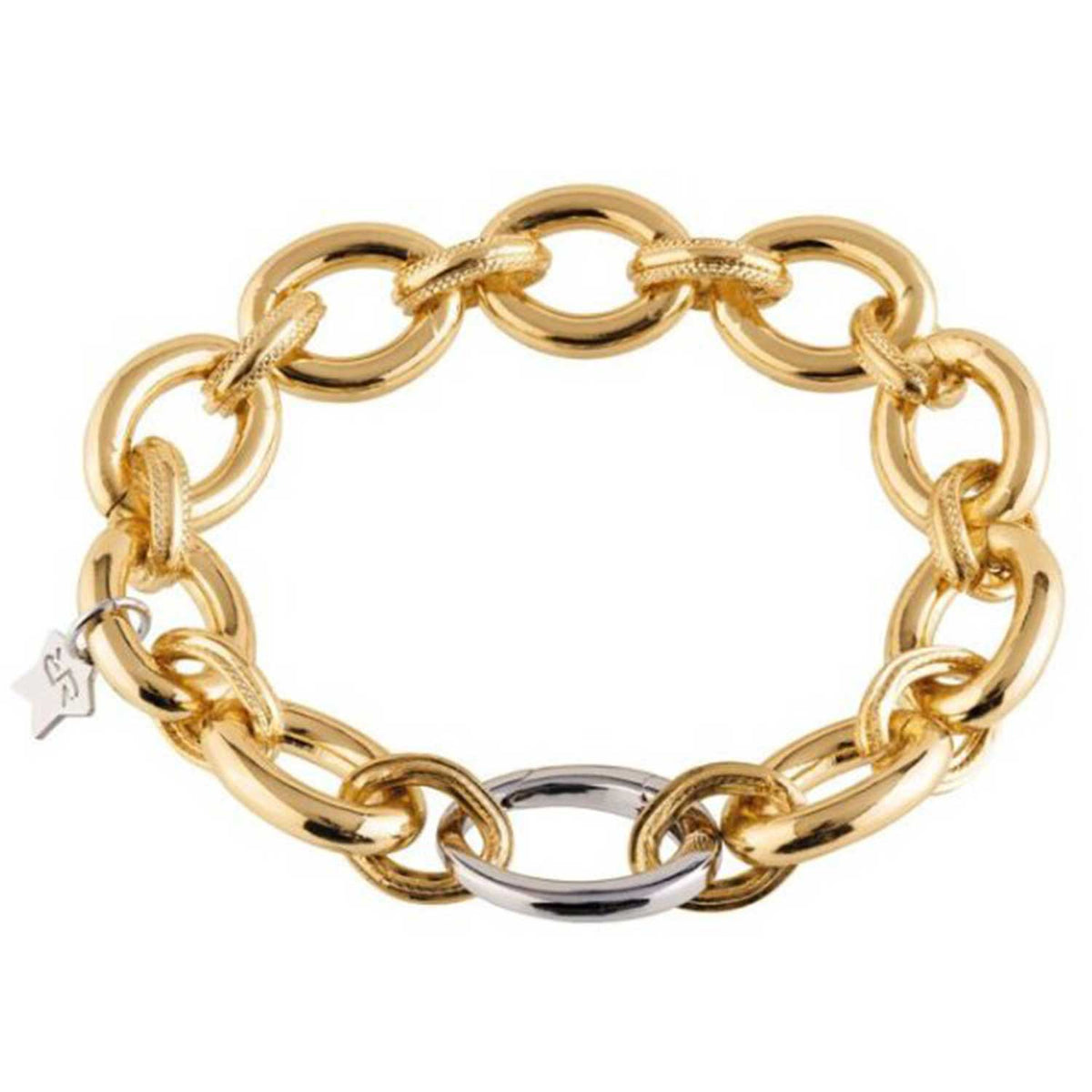 Rebecca Diva Double Groumette Bracelet, Gold
