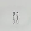 Rebecca Cult Pavé Trio Loop Earrings, Silver