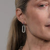 Rebecca Cult Pavé Loop Earrings, Silver