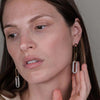Rebecca Cult Pavé Trio Loop Earrings, Gold & Silver