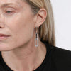 Rebecca Cult Pavé Trio Loop Earrings, Silver