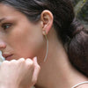 Rebecca Demilune Diamond Dust Earrings, Gold