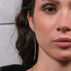 Rebecca Demilune Diamond Dust Earrings, Silver