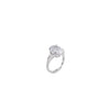 Rebecca Diana Oval Stone Adjustable Ring, Silver