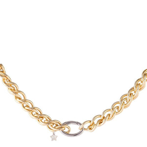 Rebecca Diva Double Gromette Necklace, Gold