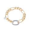 Rebecca Diva Mesh Chain Link Bracelet, Gold