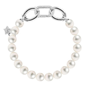 Rebecca Diva Pearl Bracelet, Silver