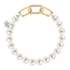 Rebecca Diva Pearl Bracelet, Gold