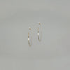 Rebecca Fine Moon Diamond Dust Hoop Earrings, Gold