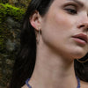 Rebecca Fine Moon Diamond Dust Hoop Earrings, Gold