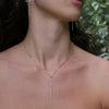 Rebecca Large Cross Diamond Dust Necklace, Gold