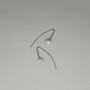 Rebecca Moon Pearl Earrings, Silver