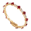 Rebecca My World CZ Adjustable Bangle, Gold