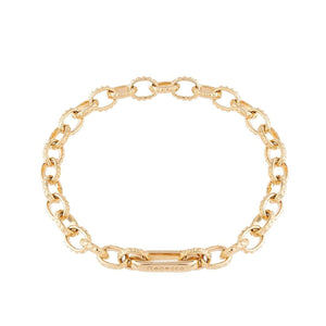Rebecca My World Knitted Mesh Chain Link Bracelet, Gold