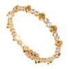 Rebecca My World Peach Stone Bangle, Gold