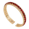 Rebecca My World Red CZ Bangle, Gold
