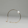 Rebecca Pearl Moon Bracelet, Gold