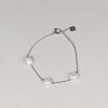 Rebecca Trilogy Pearl Bracelet, Silver