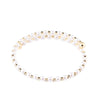 Rebecca My World Adjustable CZ Beaded Bracelet, Pearl & Gold