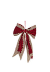 Regal Hanging Bow, Red & Gold
