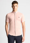Remus Uomo Ashton Short Sleeve Shirt, Salmon