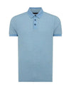 Remus Uomo Basket Weave Design Polo Shirt, Blue