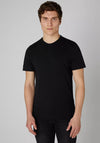 Remus Uomo Crew Neck Tapered Fit T-Shirt, Black