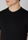 Remus Uomo Crew Neck Tapered Fit T-Shirt, Black
