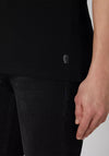 Remus Uomo Crew Neck Tapered Fit T-Shirt, Black