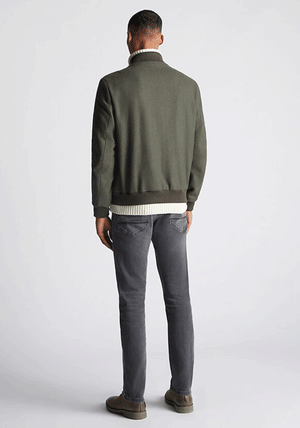Remus Uomo Colter Wool Blend Bomber Jacket, Green